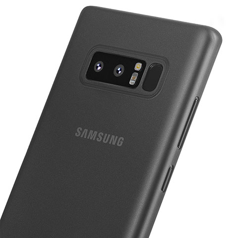 Coque Ultra Fine Plastique Rigide Transparente pour Samsung Galaxy Note 8 Noir