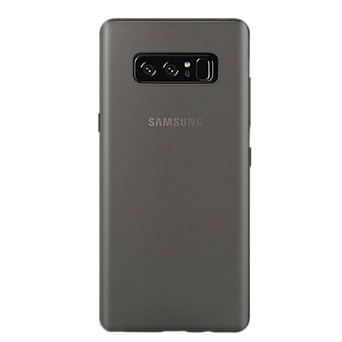 Coque Ultra Fine Plastique Rigide Transparente R01 pour Samsung Galaxy Note 8 Gris