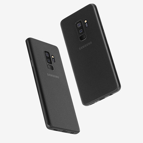 Coque Ultra Fine Plastique Rigide Transparente T01 pour Samsung Galaxy S9 Plus Noir
