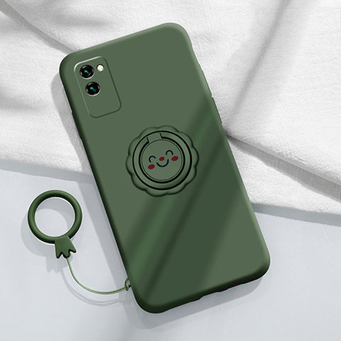 Coque Ultra Fine Silicone Souple 360 Degres Housse Etui C01 pour Huawei Honor Play4 Pro 5G Vert Nuit