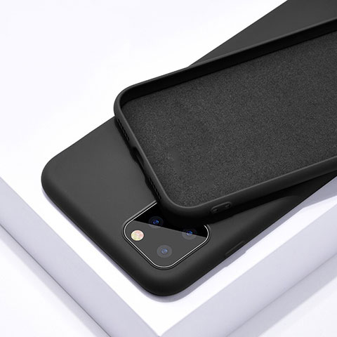 Coque Ultra Fine Silicone Souple 360 Degres Housse Etui C02 pour Apple iPhone 11 Pro Max Noir