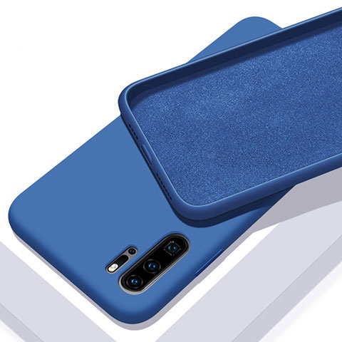 Coque Ultra Fine Silicone Souple 360 Degres Housse Etui C02 pour Huawei P30 Pro New Edition Bleu