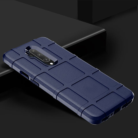 Coque Ultra Fine Silicone Souple 360 Degres Housse Etui C02 pour OnePlus 7T Pro Bleu
