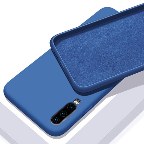Coque Ultra Fine Silicone Souple 360 Degres Housse Etui C03 pour Huawei P30 Bleu