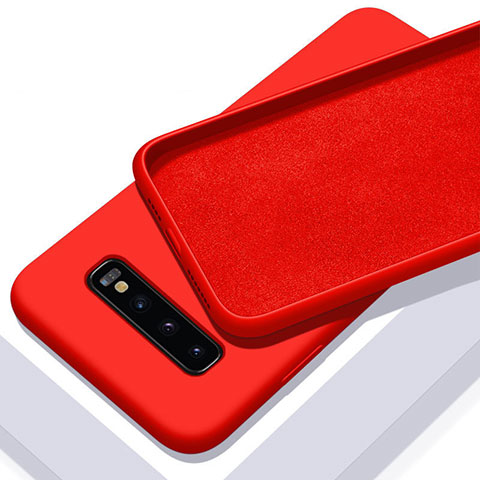 Coque Ultra Fine Silicone Souple 360 Degres Housse Etui C03 pour Samsung Galaxy S10 Rouge