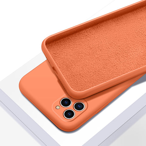 Coque Ultra Fine Silicone Souple 360 Degres Housse Etui C05 pour Apple iPhone 11 Pro Orange