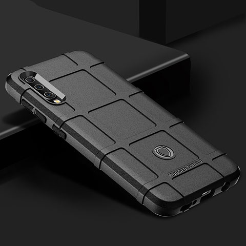Coque Ultra Fine Silicone Souple 360 Degres Housse Etui J02S pour Samsung Galaxy A50 Noir