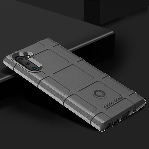 Coque Ultra Fine Silicone Souple 360 Degres Housse Etui J02S pour Samsung Galaxy Note 10 5G Gris