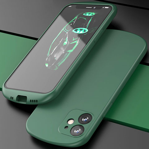 Coque Ultra Fine Silicone Souple 360 Degres Housse Etui N01 pour Apple iPhone 12 Vert