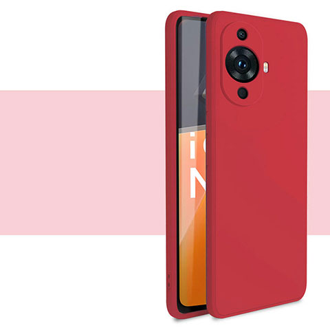 Coque Ultra Fine Silicone Souple 360 Degres Housse Etui pour Huawei Nova 11 Pro Rouge