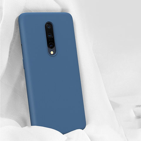 Coque Ultra Fine Silicone Souple 360 Degres Housse Etui pour OnePlus 7 Pro Bleu