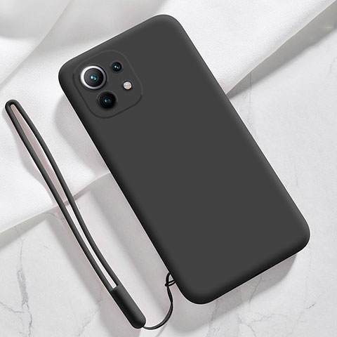 Coque Ultra Fine Silicone Souple 360 Degres Housse Etui pour Xiaomi Mi 11 Lite 5G Noir