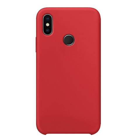 Coque Ultra Fine Silicone Souple 360 Degres Housse Etui pour Xiaomi Mi 8 Rouge