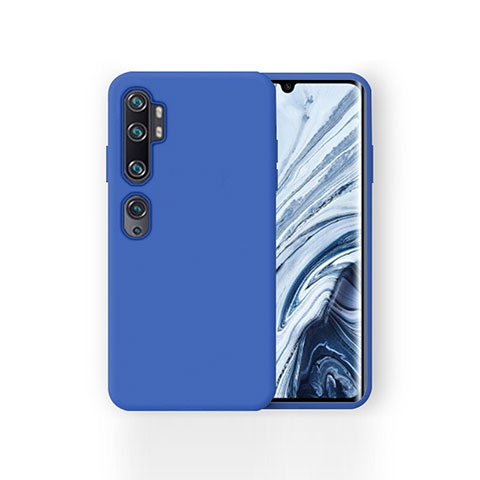 Coque Ultra Fine Silicone Souple 360 Degres Housse Etui pour Xiaomi Mi Note 10 Bleu