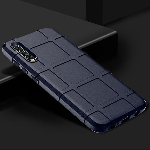 Coque Ultra Fine Silicone Souple 360 Degres Housse Etui S01 pour Samsung Galaxy A70 Bleu