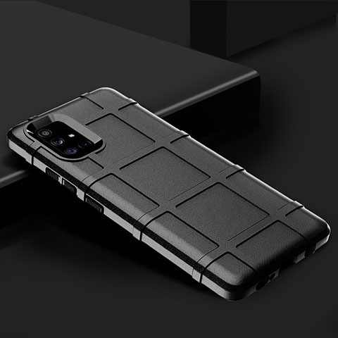 Coque Ultra Fine Silicone Souple 360 Degres Housse Etui S01 pour Samsung Galaxy A71 5G Noir