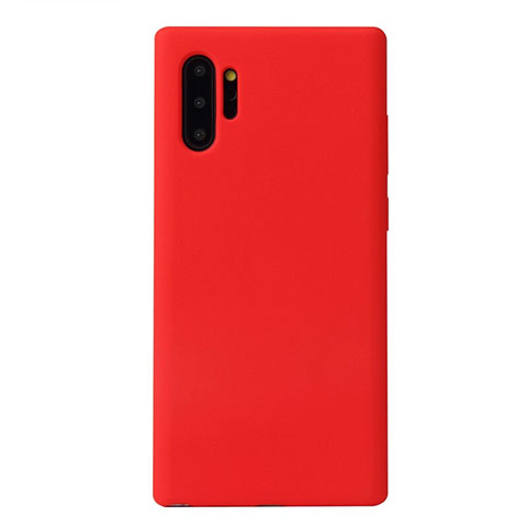 Coque Ultra Fine Silicone Souple 360 Degres Housse Etui S02 pour Samsung Galaxy Note 10 Plus Rouge