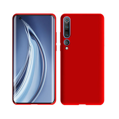 Coque Ultra Fine Silicone Souple 360 Degres Housse Etui S02 pour Xiaomi Mi 10 Pro Rouge