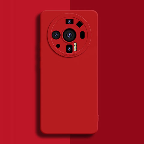 Coque Ultra Fine Silicone Souple 360 Degres Housse Etui S02 pour Xiaomi Mi 12 Ultra 5G Rouge