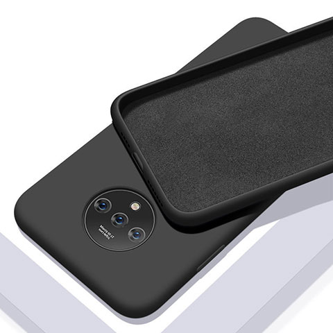 Coque Ultra Fine Silicone Souple 360 Degres Housse Etui S03 pour OnePlus 7T Noir
