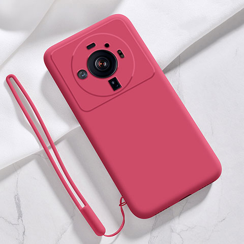 Coque Ultra Fine Silicone Souple 360 Degres Housse Etui S03 pour Xiaomi Mi 12S Ultra 5G Rouge
