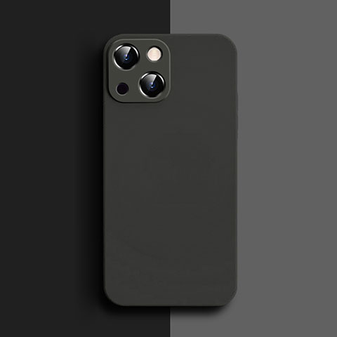 Coque Ultra Fine Silicone Souple 360 Degres Housse Etui S04 pour Apple iPhone 14 Noir