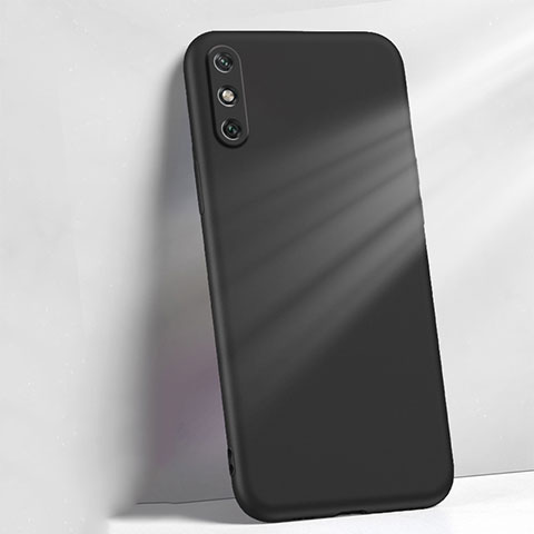Coque Ultra Fine Silicone Souple 360 Degres Housse Etui S04 pour Huawei Enjoy 10e Noir