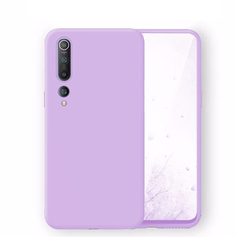 Coque Ultra Fine Silicone Souple 360 Degres Housse Etui S06 pour Xiaomi Mi 10 Violet