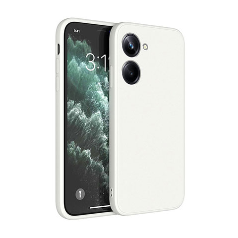 Coque Ultra Fine Silicone Souple 360 Degres Housse Etui YK1 pour Realme 10 4G Blanc