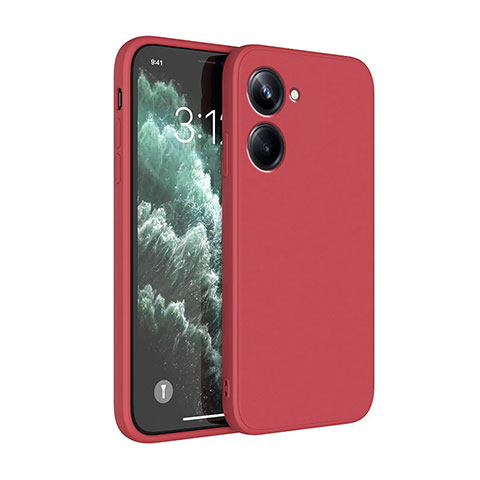 Coque Ultra Fine Silicone Souple 360 Degres Housse Etui YK1 pour Realme 10 4G Rouge