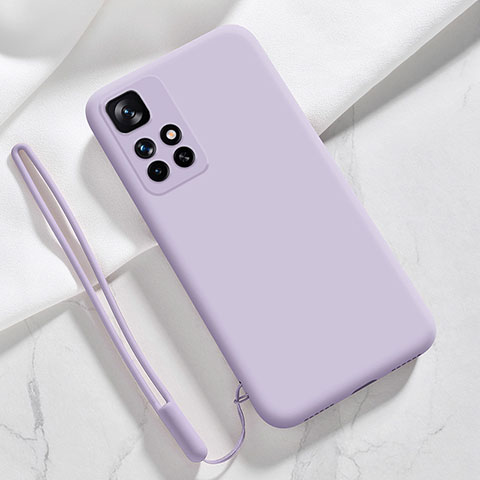 Coque Ultra Fine Silicone Souple 360 Degres Housse Etui YK1 pour Xiaomi Redmi Note 11 4G (2021) Violet