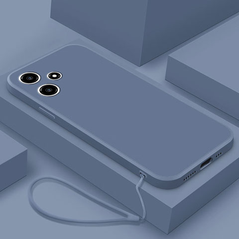 Coque Ultra Fine Silicone Souple 360 Degres Housse Etui YK3 pour Xiaomi Redmi 12 5G Gris Lavende