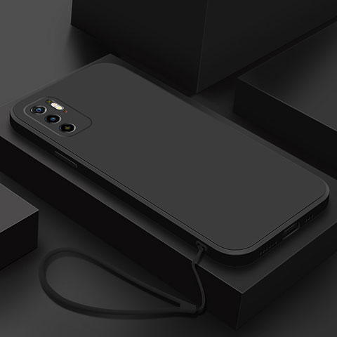 Coque Ultra Fine Silicone Souple 360 Degres Housse Etui YK6 pour Xiaomi POCO M3 Pro 5G Noir