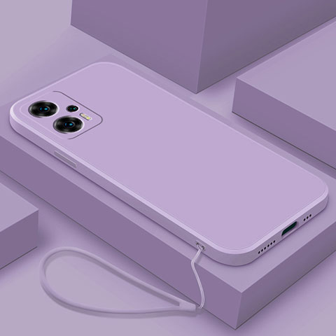 Coque Ultra Fine Silicone Souple 360 Degres Housse Etui YK8 pour Xiaomi Redmi Note 11T Pro+ Plus 5G Violet Clair
