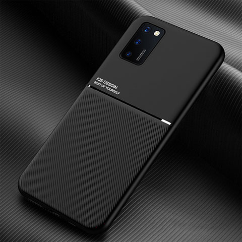 Coque Ultra Fine Silicone Souple Housse Etui avec Aimante Magnetique pour Samsung Galaxy A02s Noir