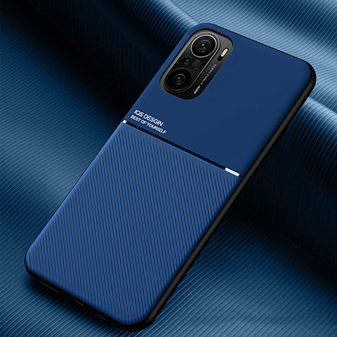 Coque Ultra Fine Silicone Souple Housse Etui avec Aimante Magnetique pour Xiaomi Mi 11X 5G Bleu