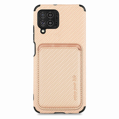 Coque Ultra Fine Silicone Souple Housse Etui avec Aimante Magnetique S02D pour Samsung Galaxy M62 4G Or