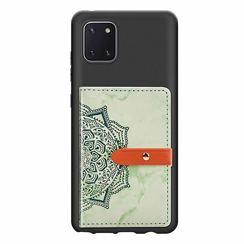 Coque Ultra Fine Silicone Souple Housse Etui avec Aimante Magnetique S05D pour Samsung Galaxy Note 10 Lite Vert