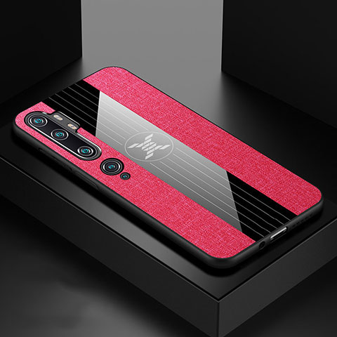 Coque Ultra Fine Silicone Souple Housse Etui C03 pour Xiaomi Mi Note 10 Rose Rouge