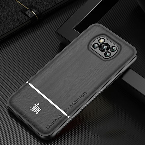 Coque Ultra Fine Silicone Souple Housse Etui JM1 pour Xiaomi Poco X3 NFC Noir