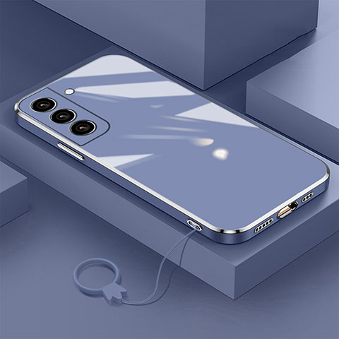 Coque Ultra Fine Silicone Souple Housse Etui M01 pour Samsung Galaxy S22 Plus 5G Bleu