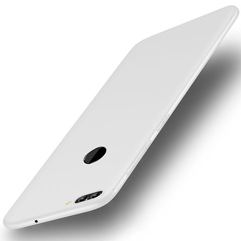 Coque Ultra Fine Silicone Souple Housse Etui S01 pour Huawei P Smart Blanc