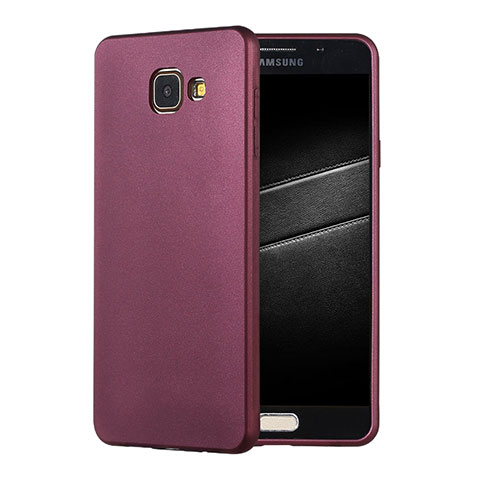 Coque Ultra Fine Silicone Souple Housse Etui S01 pour Samsung Galaxy A7 (2016) A7100 Violet