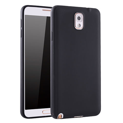 Coque Ultra Fine Silicone Souple Housse Etui S01 pour Samsung Galaxy Note 3 N9000 Noir