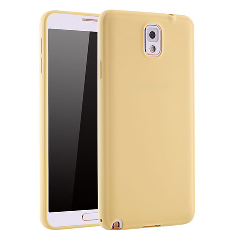 Coque Ultra Fine Silicone Souple Housse Etui S01 pour Samsung Galaxy Note 3 N9000 Or