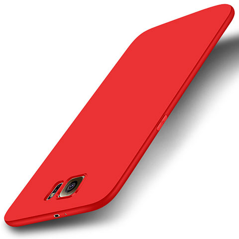 Coque Ultra Fine Silicone Souple Housse Etui S01 pour Samsung Galaxy S6 Duos SM-G920F G9200 Rouge