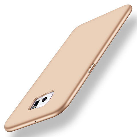 Coque Ultra Fine Silicone Souple Housse Etui S01 pour Samsung Galaxy S6 Edge+ Plus SM-G928F Or