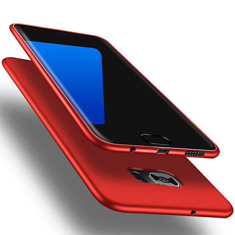 Coque Ultra Fine Silicone Souple Housse Etui S01 pour Samsung Galaxy S7 Edge G935F Rouge