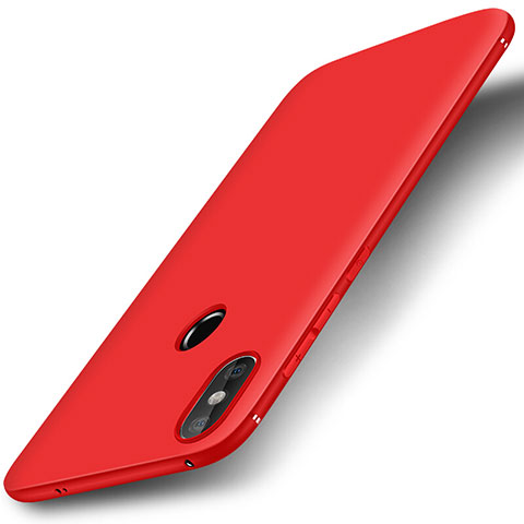 Coque Ultra Fine Silicone Souple Housse Etui S01 pour Xiaomi Mi A2 Lite Rouge