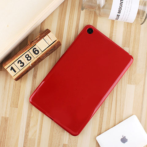 Coque Ultra Fine Silicone Souple Housse Etui S01 pour Xiaomi Mi Pad Rouge
